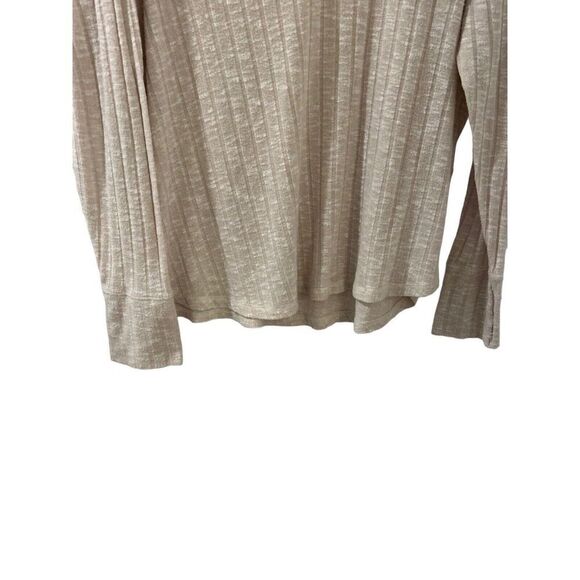 Abercrombie Sweater Size XS Beige Knit Pullover V Neck Long Sleeve Extra Small - Picture 4 of 8